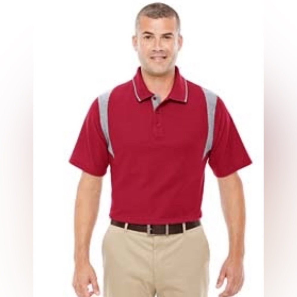 DEVON & JONES MEN'S DRYTEC20™ PERFORMANCE COLORBLOCK POLO DG180 Size S NWT